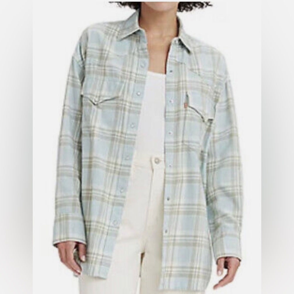 NWT Women’s Levis Dylan Flannel Long Sleeves Shirt